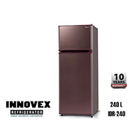 "innovex" 240L Double Door Refrigerator (IDR240)