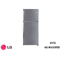 LG 437L Double Door Refrigerator - Shiny Steel