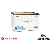 "Singer" 200L Glass Top Chest Freezer  (SDF-182PPA)