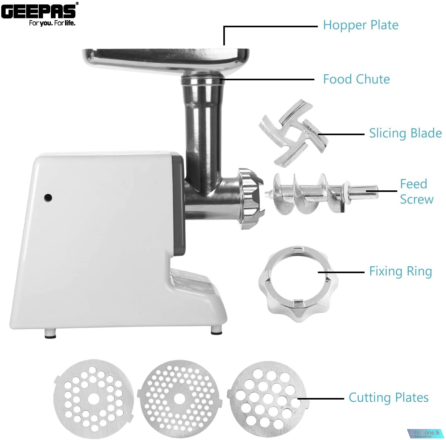 Geepas Meat Grinder GMG767 Lifezone Lk