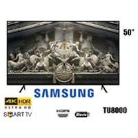 SAMSUNG 50-inch Class Crystal UHD TU-8000 Series - 4K UHD HDR Smart TV with Alexa Built-in (TU8000, 2020 Model)