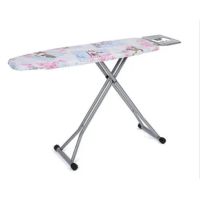 43" x 13" Ironing Board with Silicone Pad & Foot Tube